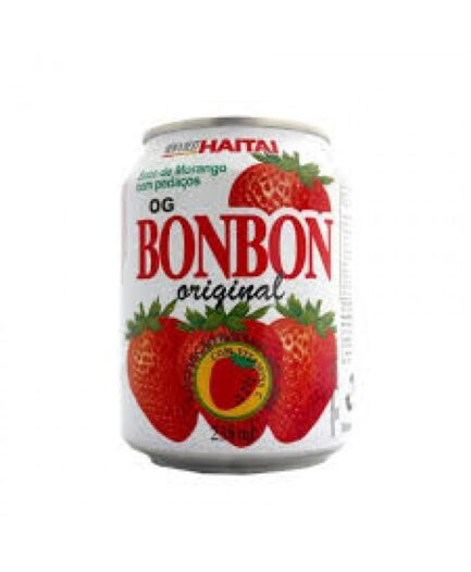 Suco de Morango com pedaços Bonbon Haitai 235ml