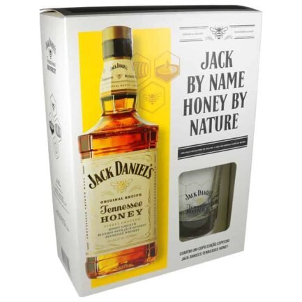 Kit Jack Daniels Honey Com Copo 1000 ML.