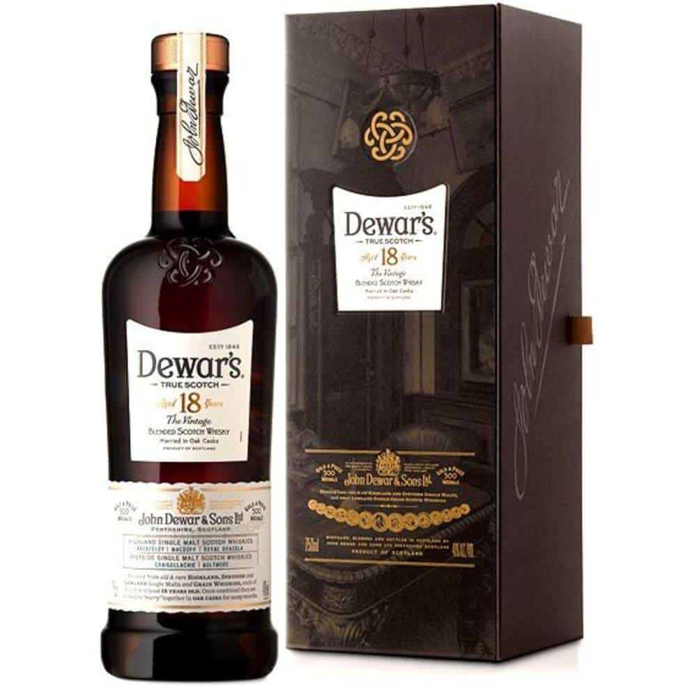 Whisky Dewars 18 anos 1000 ml. Whisky Dewars 18 anos 1000 ml.